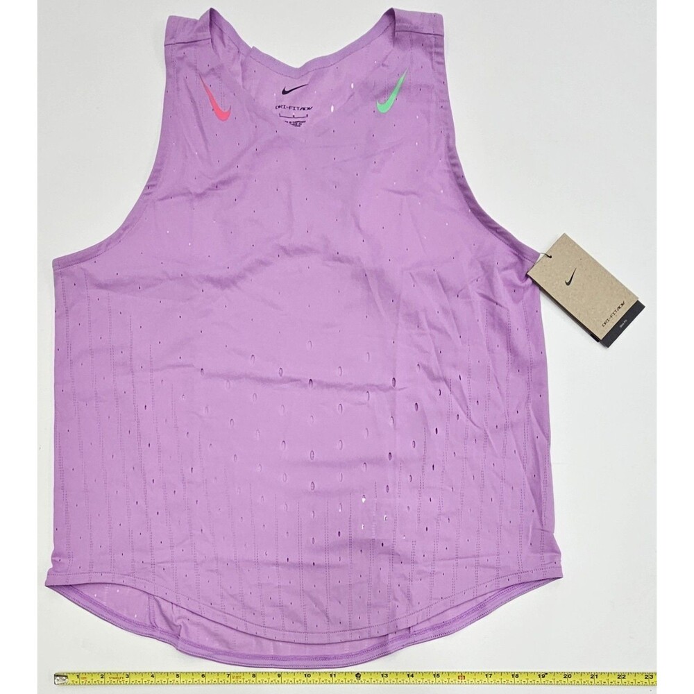 NWT Nike AeroSwift Dri-FIT ADV Women's Running Singlet Tank Top L Fuchsia FN2504